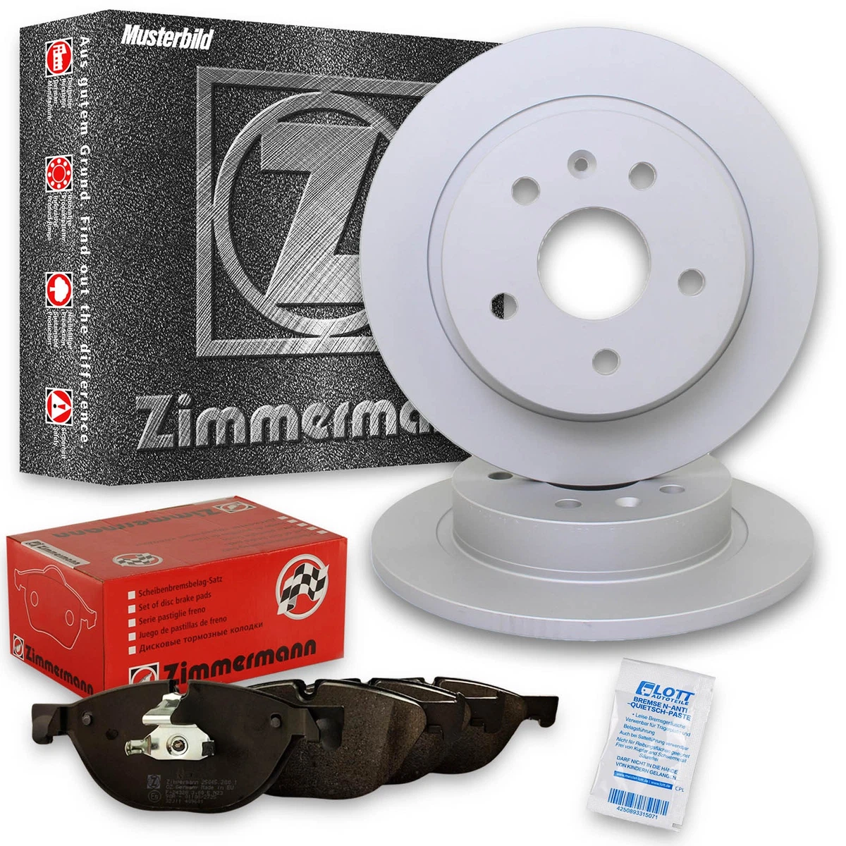 Гальмівні диски та колодки Zimmermann для Mercedes-Benz Sprinter до 2023 року Гальмівні диски та колодки Zimmermann для Mercedes-Benz Sprinter до 2023 року