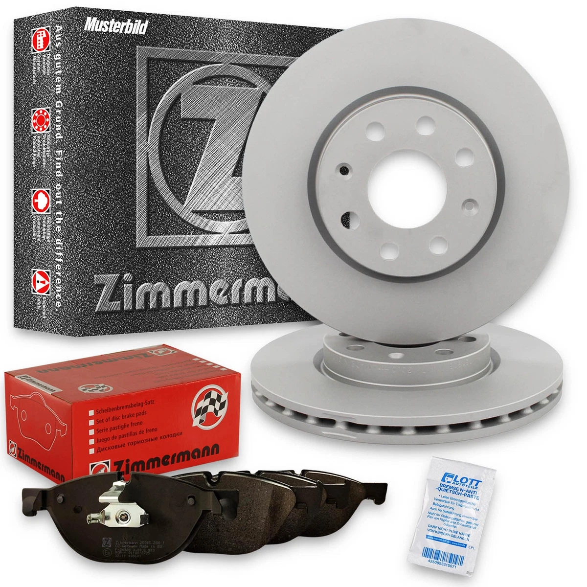 Якісні гальмівні колодки і диски Zimmermann для MERCEDES-BENZ E-CLASS Купе