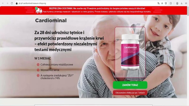 Sprawdź cenę Cardiominal i Zostań Zdrowy - Rozwiązanie dla Serca